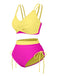 She's wearing 1940s Criss-Cross High-Waist Side-Tie Bikini and the whole beach remembers the 1940s