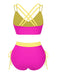1940s Criss-Cross High-Waist Side-Tie Bikini: 1940s Riviera elegance, reimagined for her