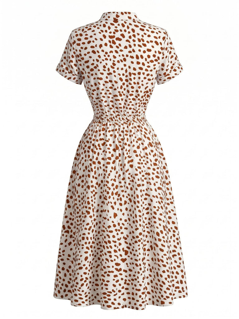 1940s Polka Dot Vintage Classic Dress 3