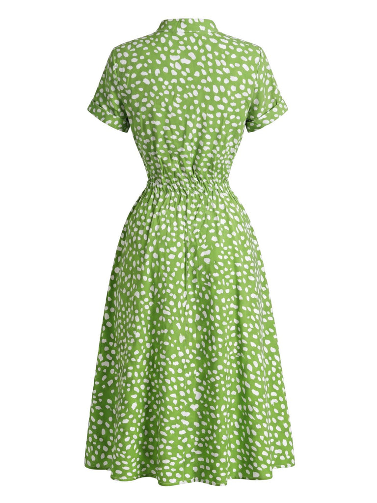 1940s Polka Dot Vintage Classic Dress 7
