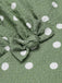 Beige 1940s Dots Bowknot V-Neck Blouse, vintage top, retro blouse - perfect for women who love vintage and retro fashion