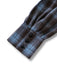 Blue Grey 1940s Plaid Sweetheart Neck Brushed Dress - vintage dress, retro fashion