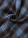 Blue Grey 1940s Plaid Sweetheart Neck Brushed Dress - vintage dress, retro fashion