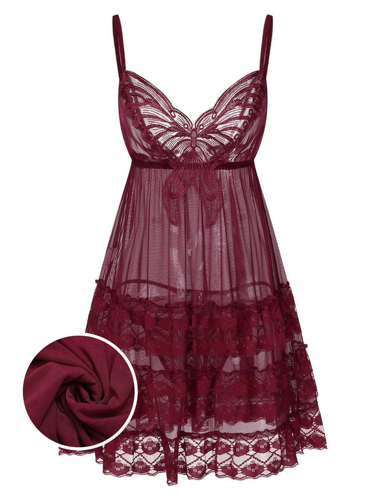 chinese dress ladies Women Lingerie Exotic Chemises Sexy Lace Sheer Open Front Long Nightgown  Naughty Hollow Out Self Tie Nightdress Black at Amazon Women's Clothing  store