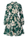 This 1940s Floral Belted Pleated Dress wraps her in 1940s elegance, one twirl at a time