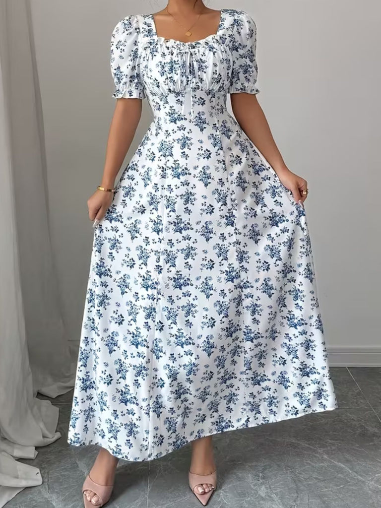 1940s midi dress Timeless Elegance: 1940s Sheer Midi Dress with Separate Lining