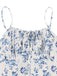 1940s Floral Spaghetti Strap Dress 8