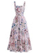 Elegant 1940s Vintage Floral Top
