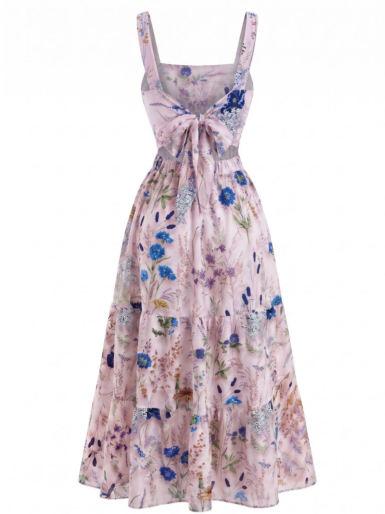 Elegant 1940s Vintage Floral Top