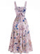 Elegant 1940s Vintage Floral Top