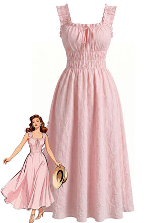 1940s Bow A-Line Dress