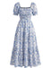 1940s Print Swing Vintage Dress