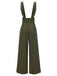 She walks in these 1940s Glen Plaid Buttoned Overall Pants and the world follows