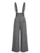 1940s Glen Plaid Buttoned Overall Pants: 1940s power dressing, reimagined
