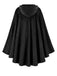 1940s Halloween Medieval Faux-Suede Cloak - vintage fashion, retro style