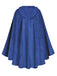 1940s Halloween Medieval Faux-Suede Cloak - vintage fashion, retro style
