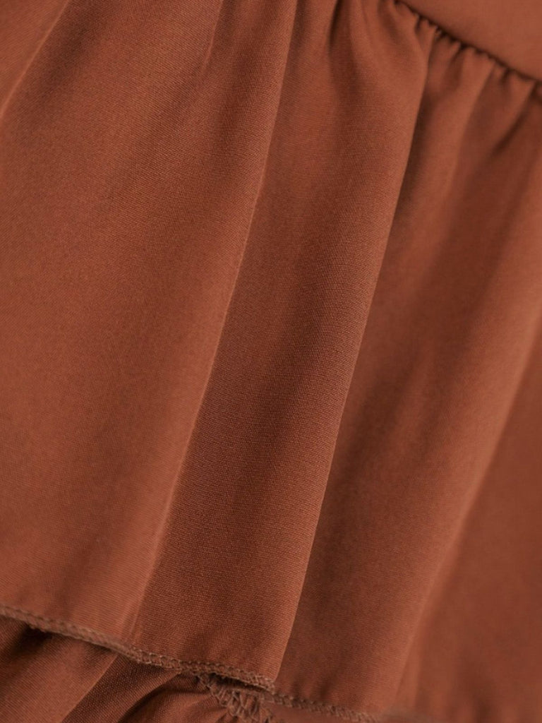 1940s High-Waist Paneled Ruffle Hem Skirt - vintage skirt, retro style