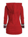 1940s Knit Plaid Button Hooded Sweater - vintage fashion, retro style