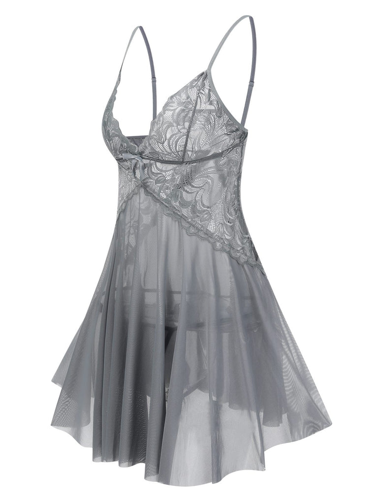 1940s Lace Suspender Sheer Nightgown | 1940s | vintage dress, retro fashion
