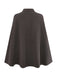 1940s Lapel Belted Jacket With Detachable Cape - vintage fashion, retro style