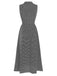 This 1940s Lapel Stripes Sleeveless Dress wraps her in 1940s elegance, one twirl at a time