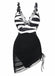 1940s Mesh Bodycon Patchwork One Piece Swimsuit 6