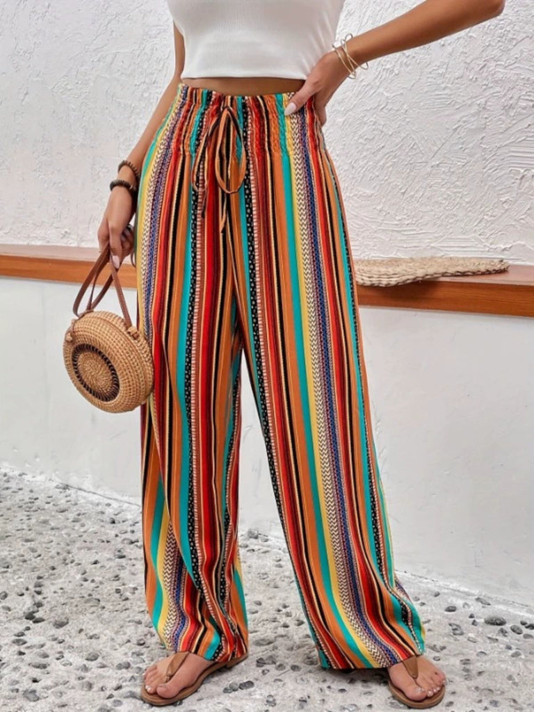 Multicolor 1940s Striped Pants