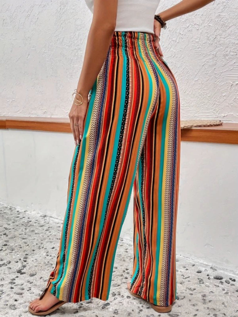 Multicolor 1940s Striped Pants