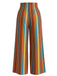 Multicolor 1940s Striped Pants