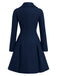 1940s Notched Collar Double-Breasted Dress Coat, vintage dress, retro fashion - perfect for women who love vintage and retro fashion