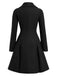 1940s Notched Collar Double-Breasted Dress Coat, vintage dress, retro fashion - perfect for women who love vintage and retro fashion