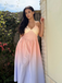 1940s Ombre Deep V-Neck Halter Dress - vintage dress, retro fashion for women