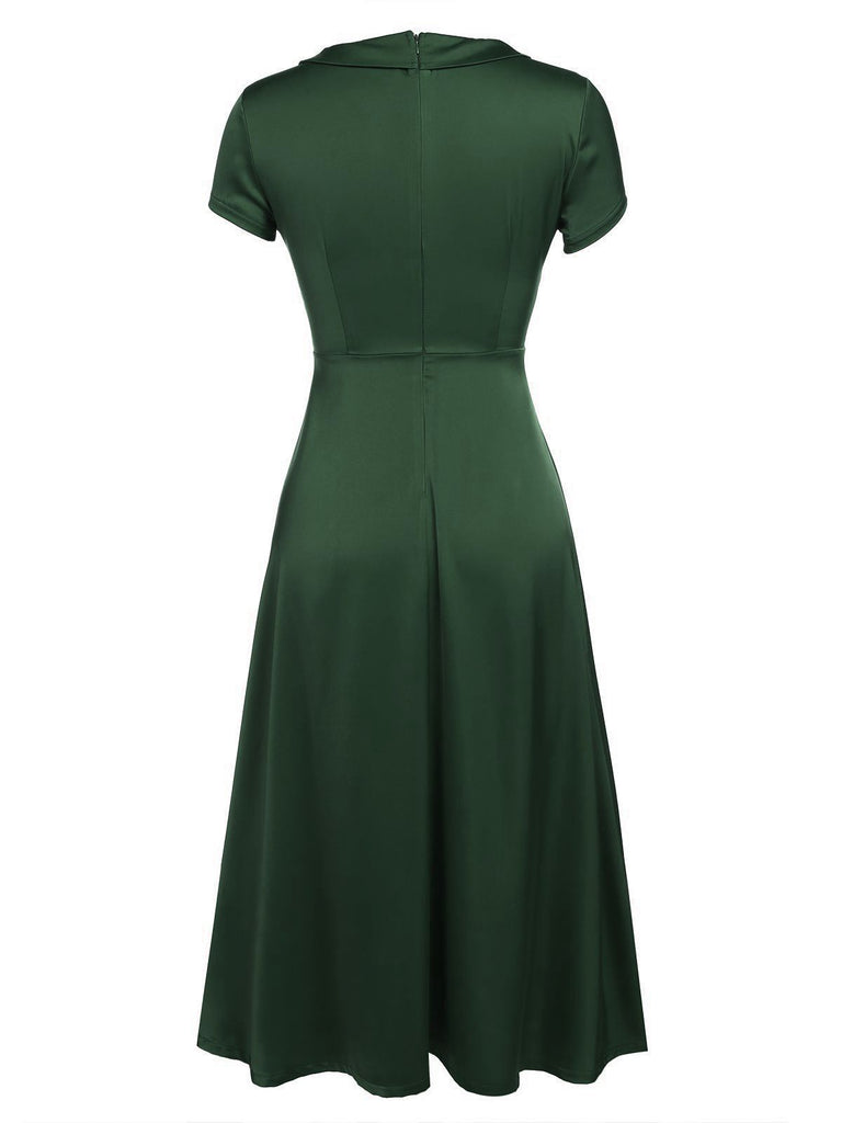 Blue 1940s Pearl Buttons Darlene Dress | Retro Stage Blue 1940s Pearl Buttons Darlene Dress | Retro Stage