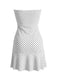 1940s-Polka-Dot-Bandeau-Ruffle-Dress, vintage, retro, dress