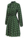 1940s Polka Dot Drawstring Pleated Dress, vintage dress, retro fashion - perfect for women who love vintage and retro fashion