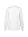 1940s Round Neck Satin Puff Sleeve Blouse — 1940s elegance she can wear anywhere