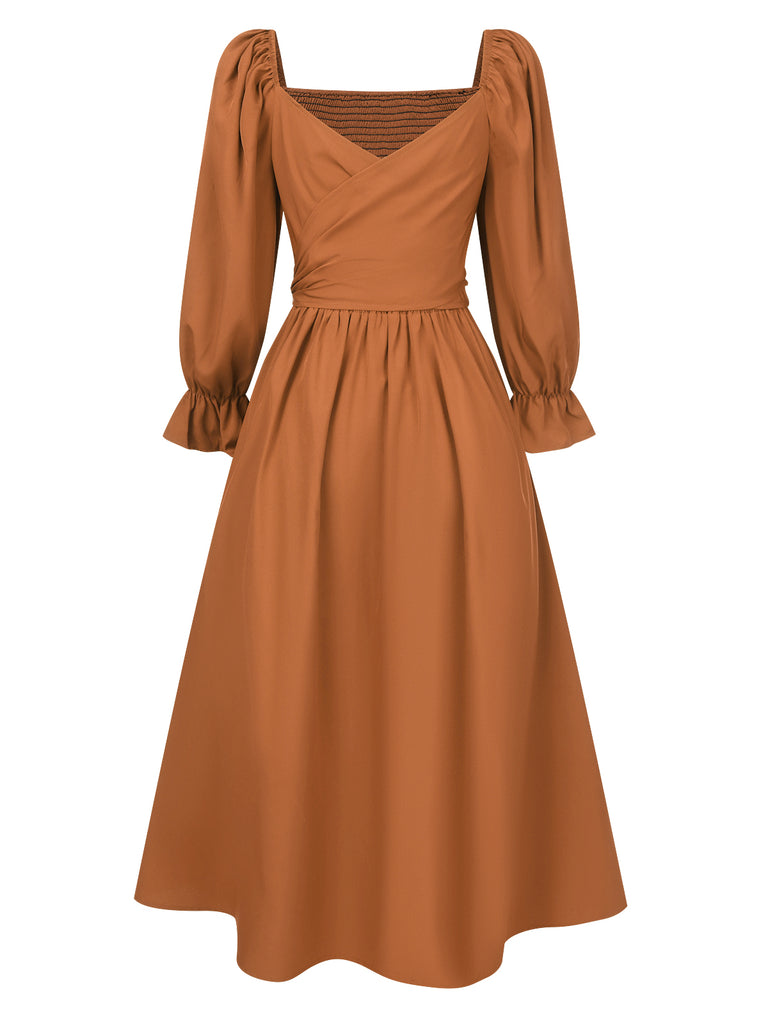 1940s Ruffle Wrap Reversible Puff | 1940s | vintage dress, retro fashion