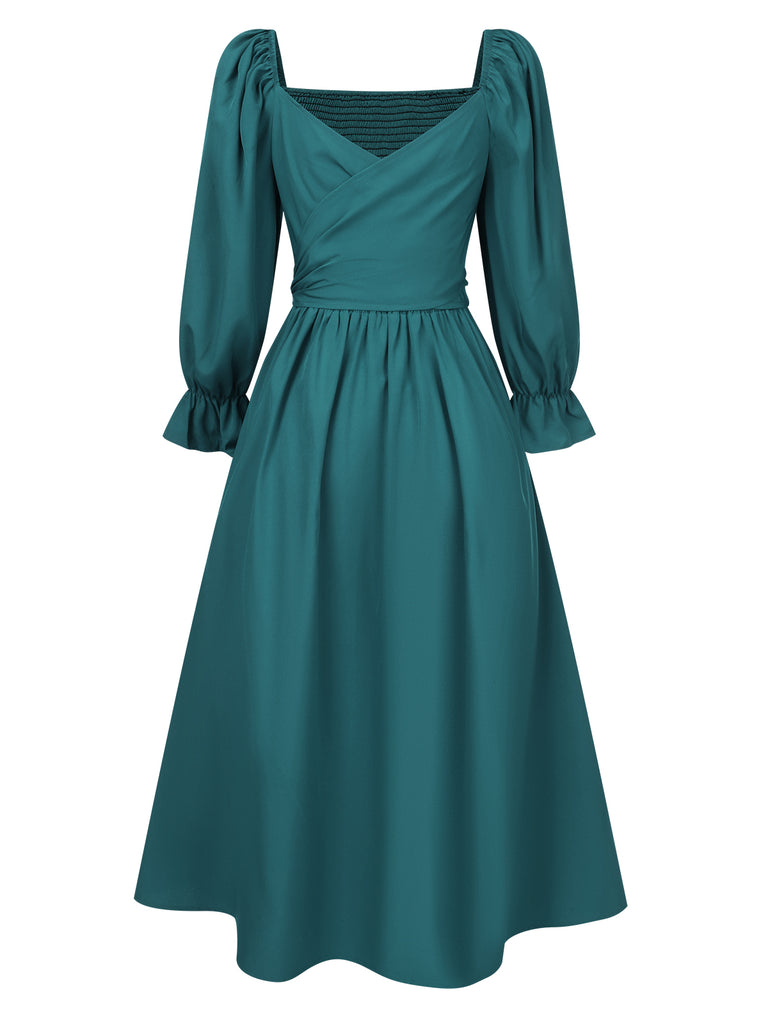 1940s Ruffle Wrap Reversible Puff | 1940s | vintage dress, retro fashion