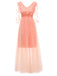 She slips into this 1940s Solid 3D Flowers Banquet Evening Dress and suddenly it's a 1940s daydream