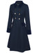 Dark 1940s Solid Button Coat, vintage outerwear, retro jacket - perfect for women who love vintage and retro fashion
