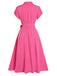 1940s Solid Cap Sleeves Buttoned | 1940s | vintage dress, retro fashion