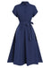 1940s Solid Cap Sleeves Buttoned | 1940s | vintage dress, retro fashion