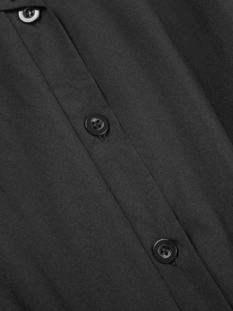 1940s Solid Cap Sleeves Buttoned | 1940s | vintage dress, retro fashion