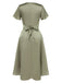 1940s Solid Deep VNeck Twisted | 1940s | vintage dress, retro fashion