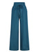 1940s Solid Elastic Waist Loose Pants, vintage fashion, retro style - perfect for women who love vintage and retro fashion