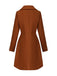 1940s Solid Faux Wool Wide Lapel Swing Coat - vintage fashion, retro style
