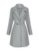 1940s Solid Faux Wool Wide Lapel Swing Coat - vintage fashion, retro style