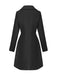1940s Solid Faux Wool Wide Lapel Swing Coat - vintage fashion, retro style