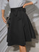 This 1940s Solid High Waist Lace-Up Skirt spins 1940s stories with every step