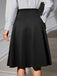 1940s Solid High Waist Lace-Up Skirt — because 1940s glamour deserves an encore